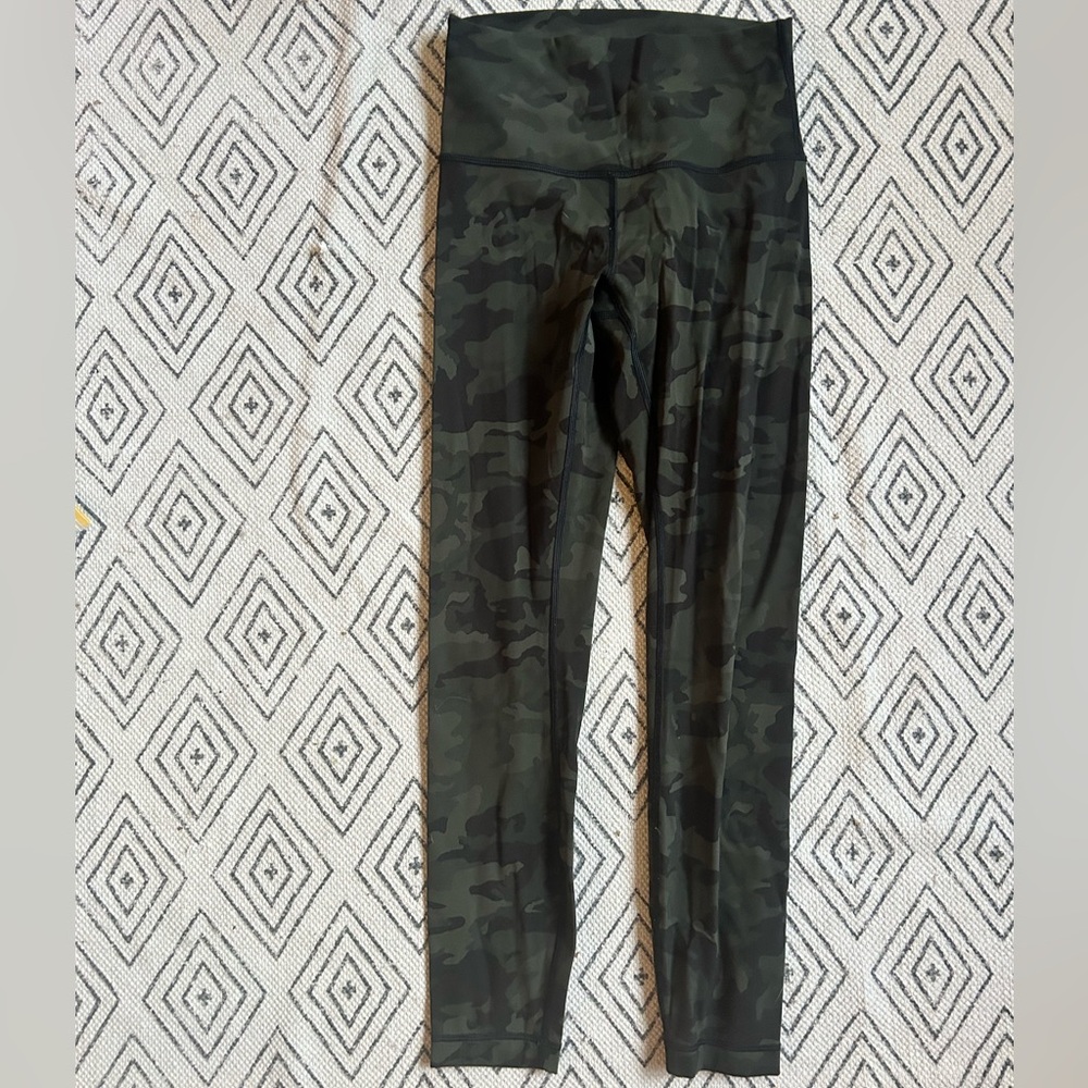 lululemon athletica Green Camo Leggings